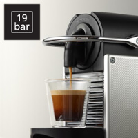 Incalzire rapida si presiune superioara Nespresso Pixie C60, Rosu