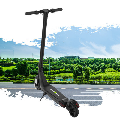 Cadru cu verere catre partea din spate a trotinetei electrice FreeWheel Rider W6 Plus.