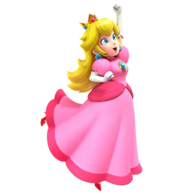 Captura de ecran din jocul Super Mario Bros Wonder cu Peach sarind.