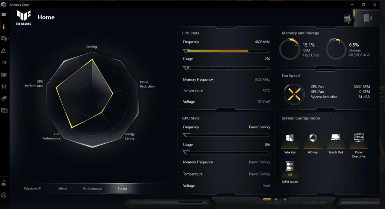 SOFTWARE - ARMOURY CRATE