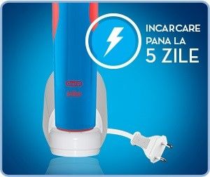 5 zile cu o singura incarcare Oral-B Stages Power Frozen