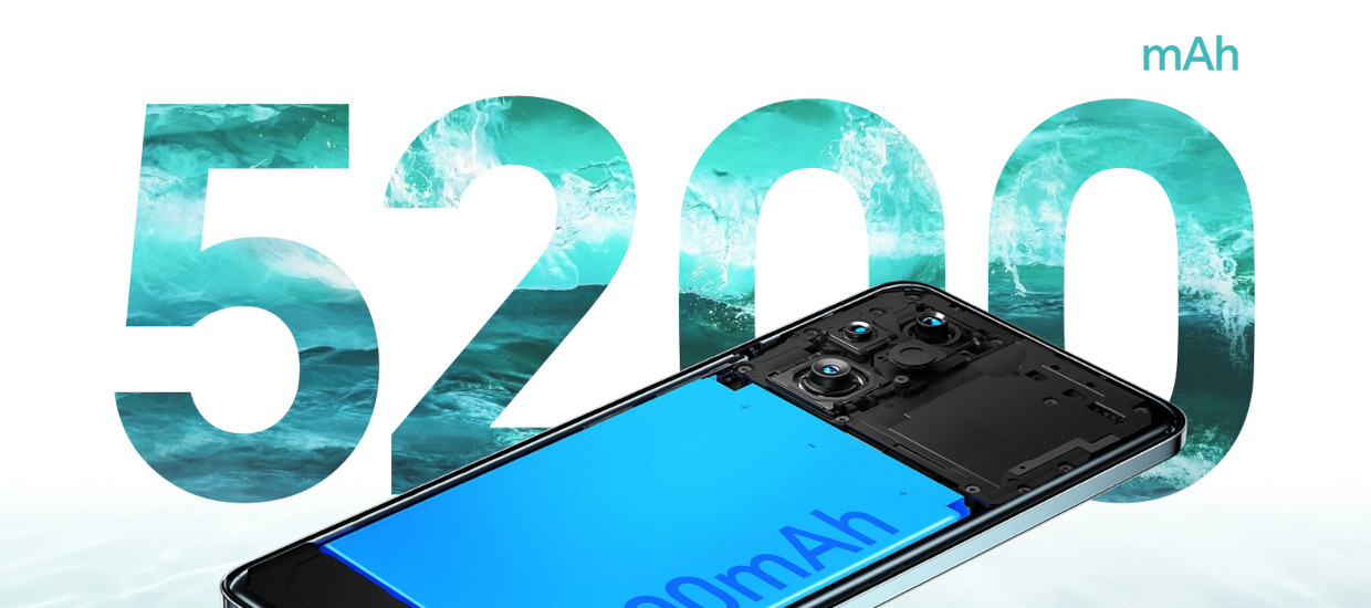 Ilustratie cu bateria de 5200 mAh din telefonul Honor 200.